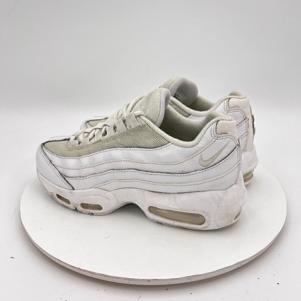 Nike Air Max 95 Recraft Youth Size 5.5Y Women 7 CJ3906-100 Triple White Shoes - Picture 7 of 14